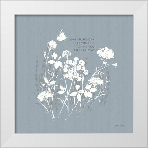 Au Naturel IX on Blue White Modern Wood Framed Art Print by Audit, Lisa