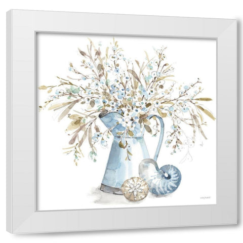 Blue Escape Coastal 04 White Modern Wood Framed Art Print by Audit, Lisa