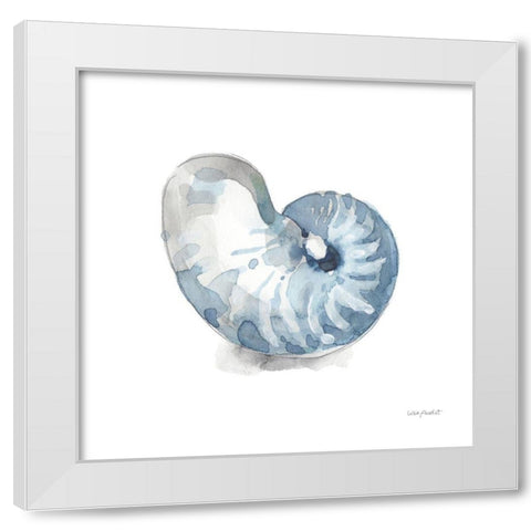 Blue Escape Coastal 05 White Modern Wood Framed Art Print by Audit, Lisa
