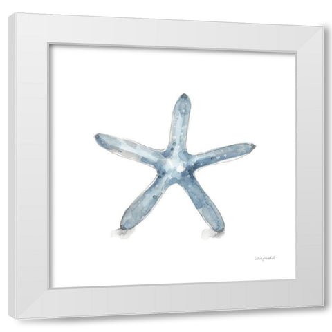 Blue Escape Coastal 08 White Modern Wood Framed Art Print by Audit, Lisa