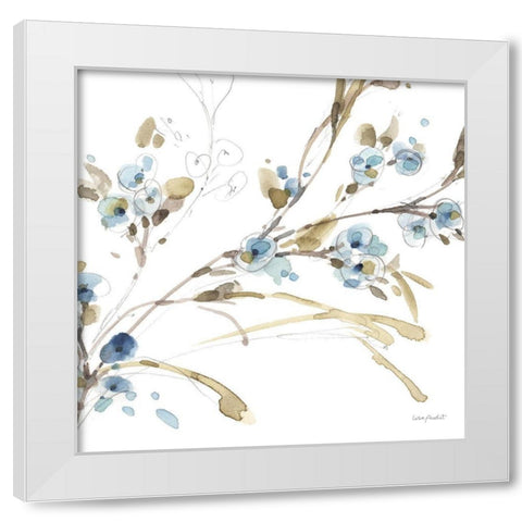 Blue Escape 06 White Modern Wood Framed Art Print by Audit, Lisa