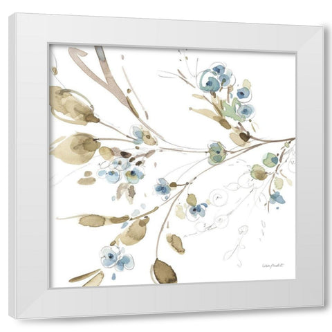 Blue Escape 07 White Modern Wood Framed Art Print by Audit, Lisa