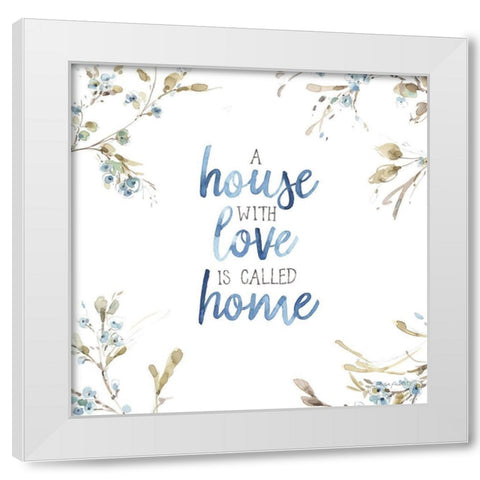 Blue Escape 09 White Modern Wood Framed Art Print by Audit, Lisa