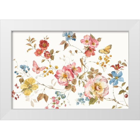 Countryside I White Modern Wood Framed Art Print by Audit, Lisa