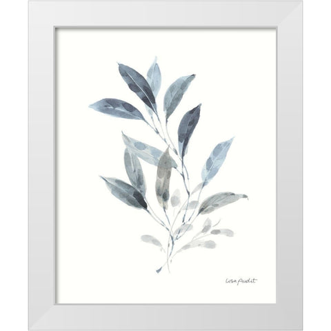 Dancing Leaves VI White Modern Wood Framed Art Print by Audit, Lisa