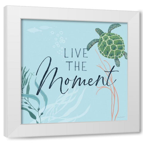 Free As the Ocean VIII on Blue White Modern Wood Framed Art Print by Audit, Lisa