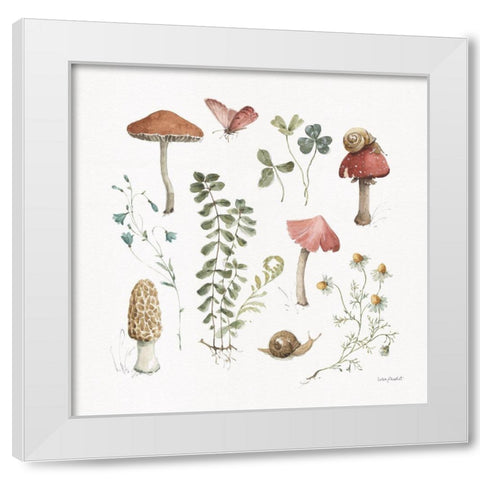Forest Treasures 02 White Modern Wood Framed Art Print by Audit, Lisa