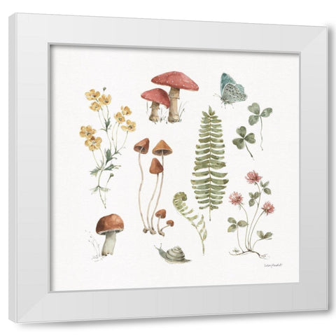 Forest Treasures 03 White Modern Wood Framed Art Print by Audit, Lisa