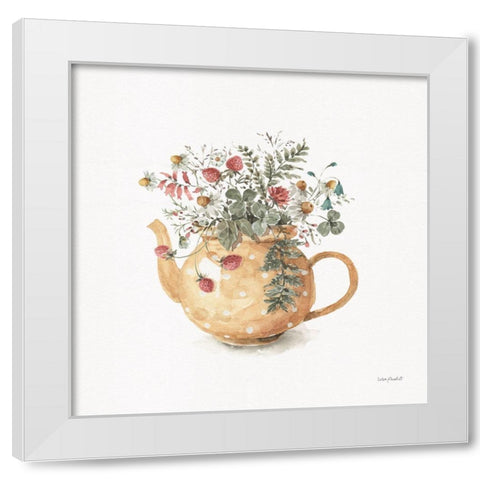 Garden Tea 02 White Modern Wood Framed Art Print by Audit, Lisa