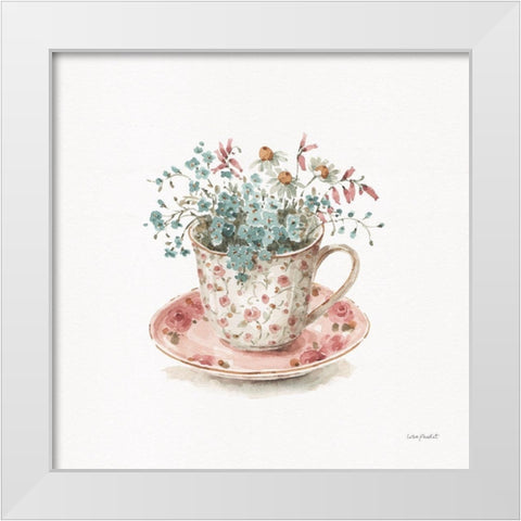 Garden Tea 04 White Modern Wood Framed Art Print by Audit, Lisa