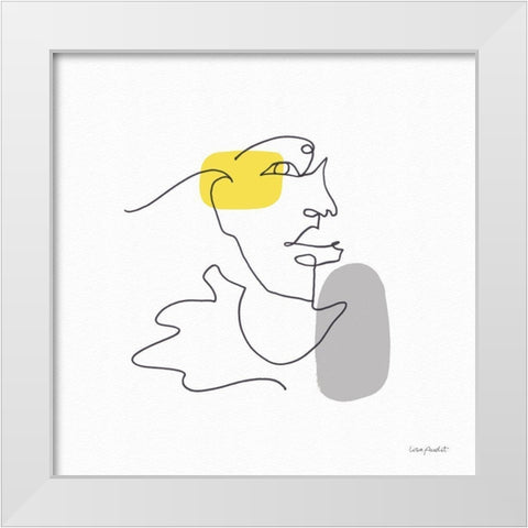 Glow 02 White Modern Wood Framed Art Print by Audit, Lisa