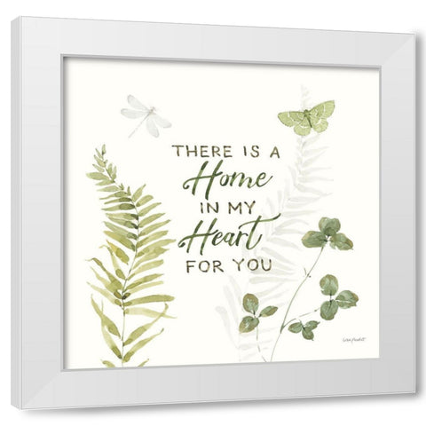 Green Fields VIII White Modern Wood Framed Art Print by Audit, Lisa