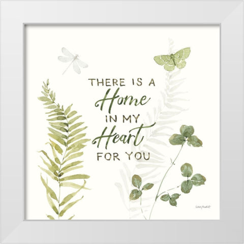 Green Fields VIII White Modern Wood Framed Art Print by Audit, Lisa