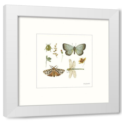 Green Fields XI White Modern Wood Framed Art Print by Audit, Lisa