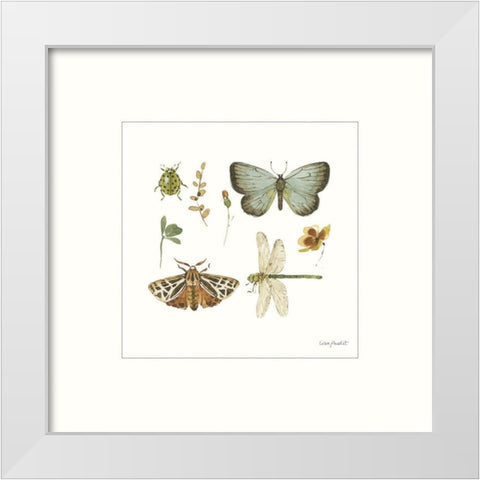 Green Fields XI White Modern Wood Framed Art Print by Audit, Lisa