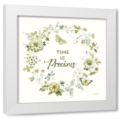 Green Fields XXVI White Modern Wood Framed Art Print by Audit, Lisa