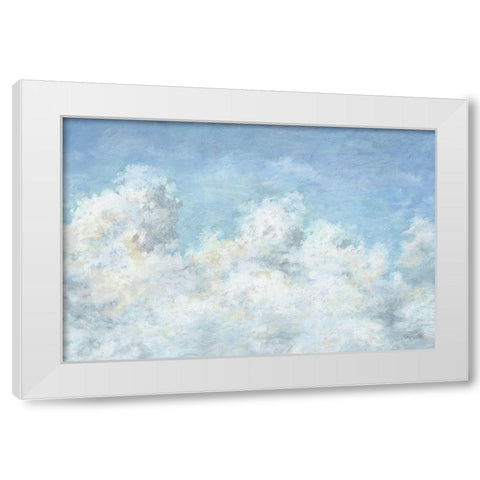 Heavenly Blue 01 White Modern Wood Framed Art Print by Audit, Lisa