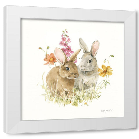 Hop on Spring II White Modern Wood Framed Art Print by Audit, Lisa