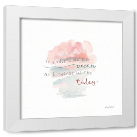 Endless as the Ocean White Modern Wood Framed Art Print by Audit, Lisa