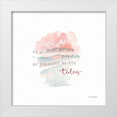 Endless as the Ocean White Modern Wood Framed Art Print by Audit, Lisa