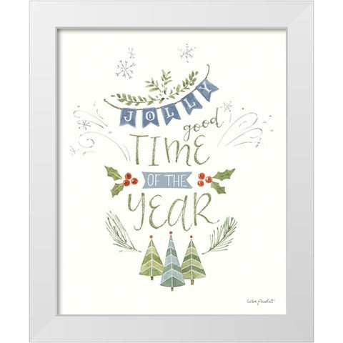 Jolly Gnomes XIV White Modern Wood Framed Art Print by Audit, Lisa