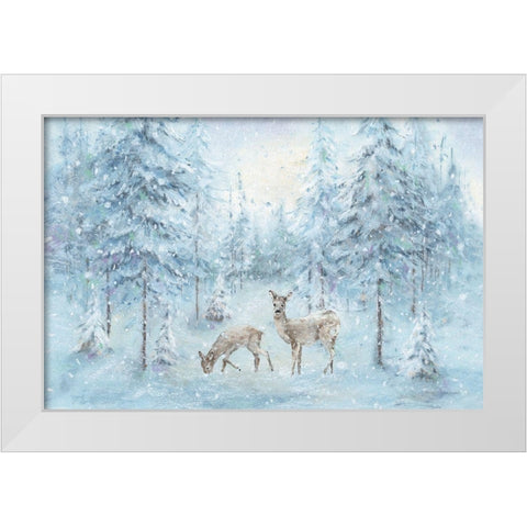 Let it Snow 02 White Modern Wood Framed Art Print by Audit, Lisa