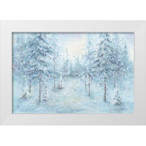 Let it Snow 03 White Modern Wood Framed Art Print by Audit, Lisa
