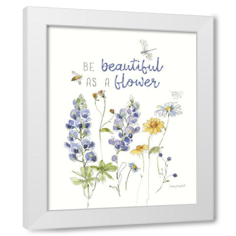 Lovely Blues VI White Modern Wood Framed Art Print by Audit, Lisa