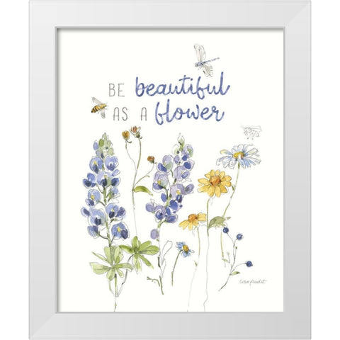 Lovely Blues VI White Modern Wood Framed Art Print by Audit, Lisa