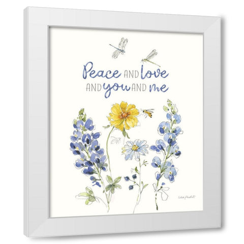 Lovely Blues VII White Modern Wood Framed Art Print by Audit, Lisa