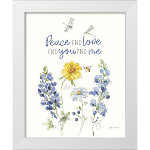 Lovely Blues VII White Modern Wood Framed Art Print by Audit, Lisa