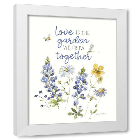 Lovely Blues IX White Modern Wood Framed Art Print by Audit, Lisa