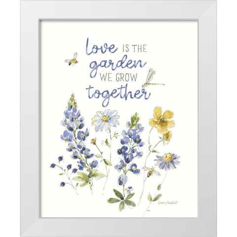 Lovely Blues IX White Modern Wood Framed Art Print by Audit, Lisa