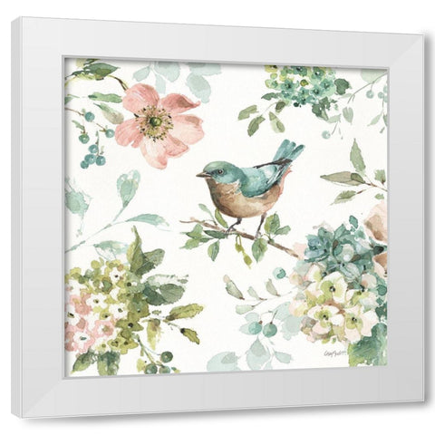 Mint Crush 06 on White White Modern Wood Framed Art Print by Audit, Lisa