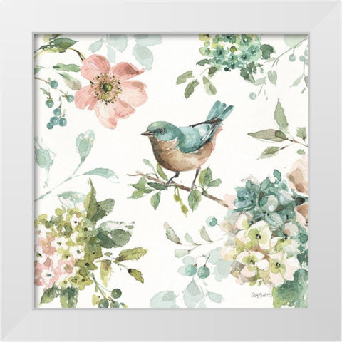 Mint Crush 06 on White White Modern Wood Framed Art Print by Audit, Lisa