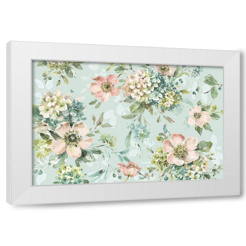 Mint Crush 12 on Mint White Modern Wood Framed Art Print by Audit, Lisa