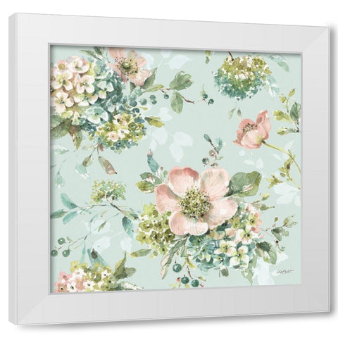 Mint Crush 13 on Mint White Modern Wood Framed Art Print by Audit, Lisa