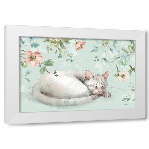 Mint Crush 15 on Mint Landscape White Modern Wood Framed Art Print by Audit, Lisa