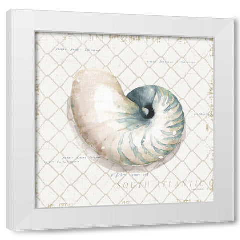 Ocean View IV White Modern Wood Framed Art Print by Audit, Lisa
