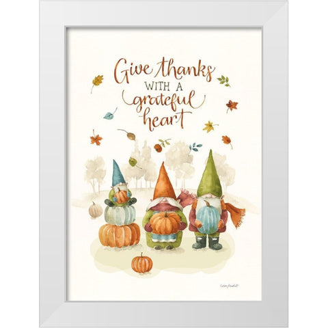 Pumpkin Patch IV White Modern Wood Framed Art Print by Audit, Lisa