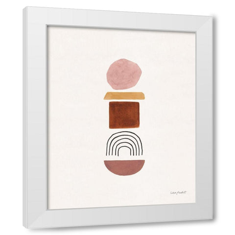 Shapes and Forms 04 White Modern Wood Framed Art Print by Audit, Lisa
