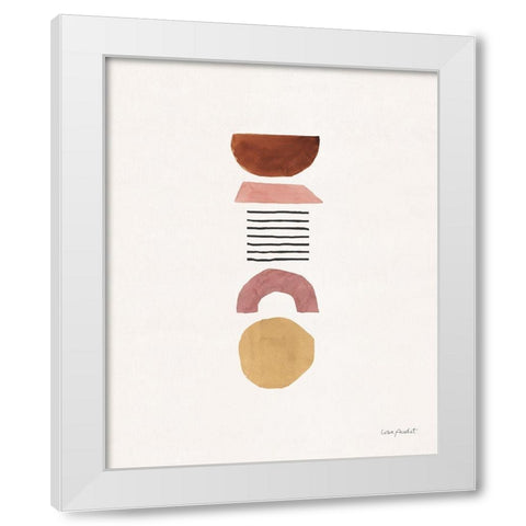 Shapes and Forms 05 White Modern Wood Framed Art Print by Audit, Lisa