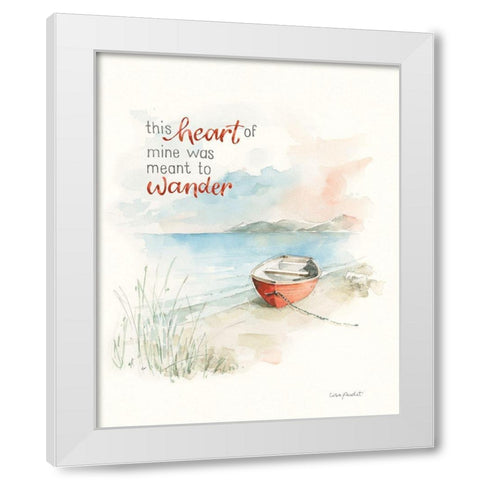 Seaside Journey VII White Modern Wood Framed Art Print by Audit, Lisa
