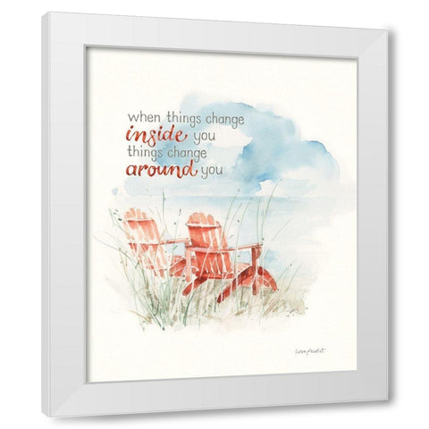 Seaside Journey VIII White Modern Wood Framed Art Print by Audit, Lisa