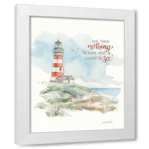 Seaside Journey IX White Modern Wood Framed Art Print by Audit, Lisa