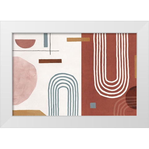 Sierra Abstract 01 White Modern Wood Framed Art Print by Audit, Lisa