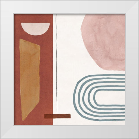 Sierra Abstract 02 White Modern Wood Framed Art Print by Audit, Lisa