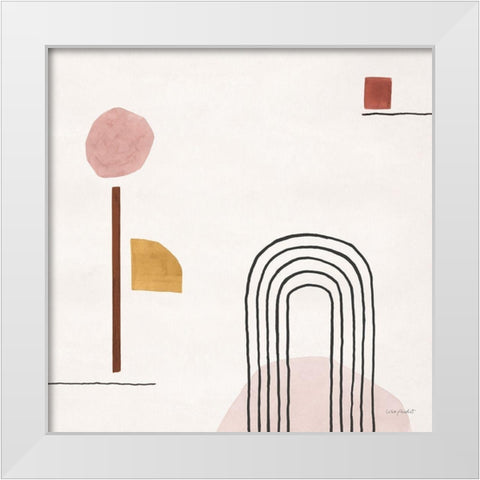 Sierra Abstract 05 White Modern Wood Framed Art Print by Audit, Lisa