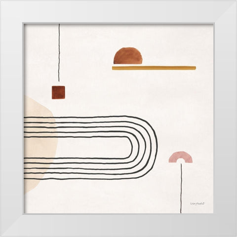 Sierra  Abstract 06 White Modern Wood Framed Art Print by Audit, Lisa