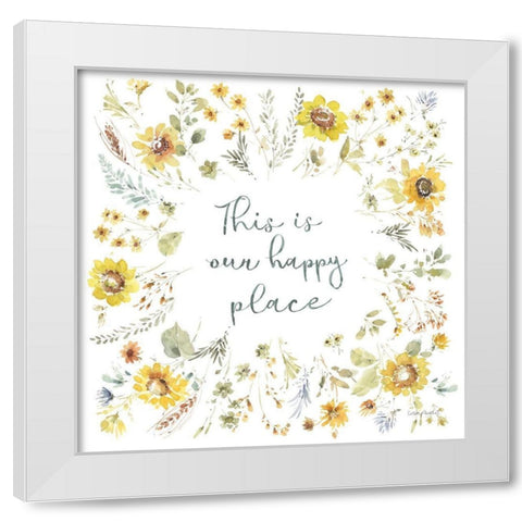 Sunflowers Forever 11 White Modern Wood Framed Art Print by Audit, Lisa